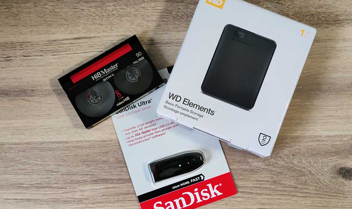 Hi8 sur clé usb : transfert des cassettes HI8 sur clé usb ou disque dur